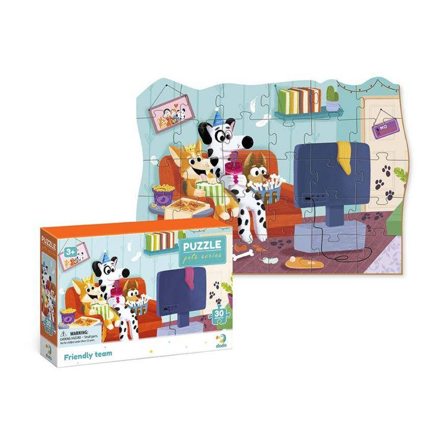 

Пазли дитячі 300542 Dodo "Дружня команда" 30 елементів у коробці 14х21х4 см