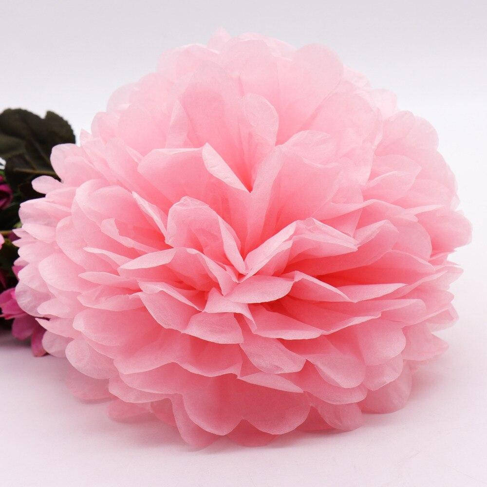 

Помпон нежно розовый из бумаги 10 см.