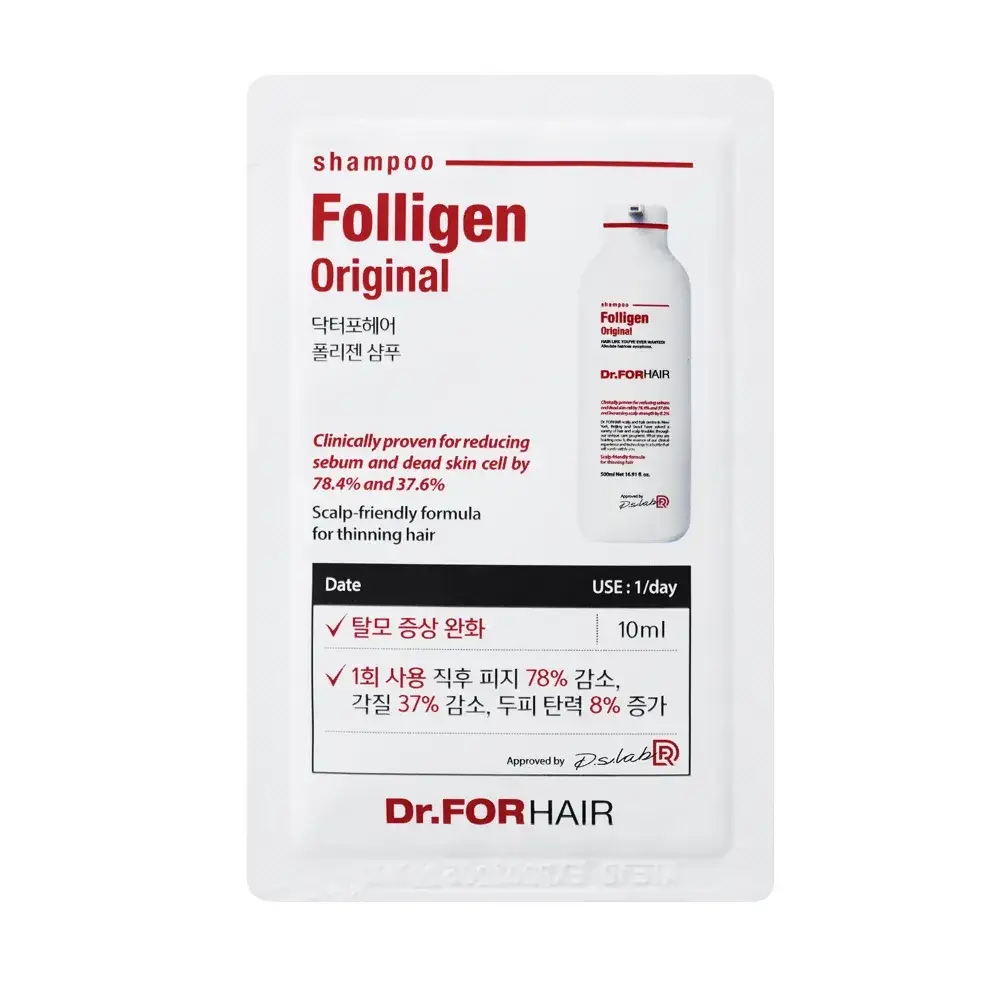 

Шампунь с липосомами против выпадения волос Dr.Forhair Folligen Shampoo, 10 мл