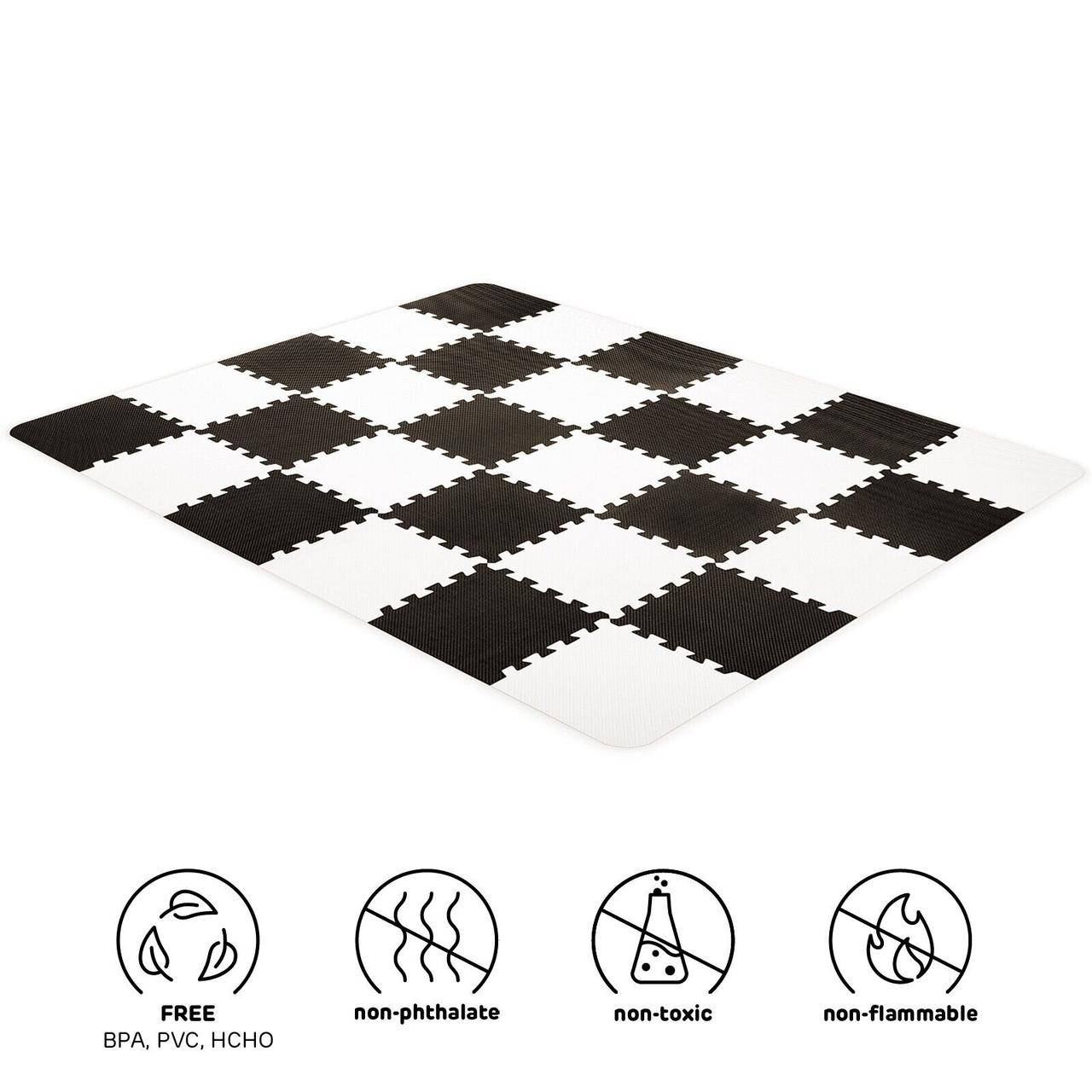

Коврик-пазл Kinderkraft Luno Black, 30 элементов (KKMLUNOBLK0000)