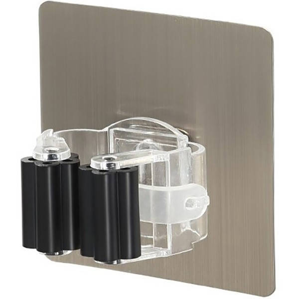 

Настенный держатель для швабры самоклеющейся FlyHigh, Черный