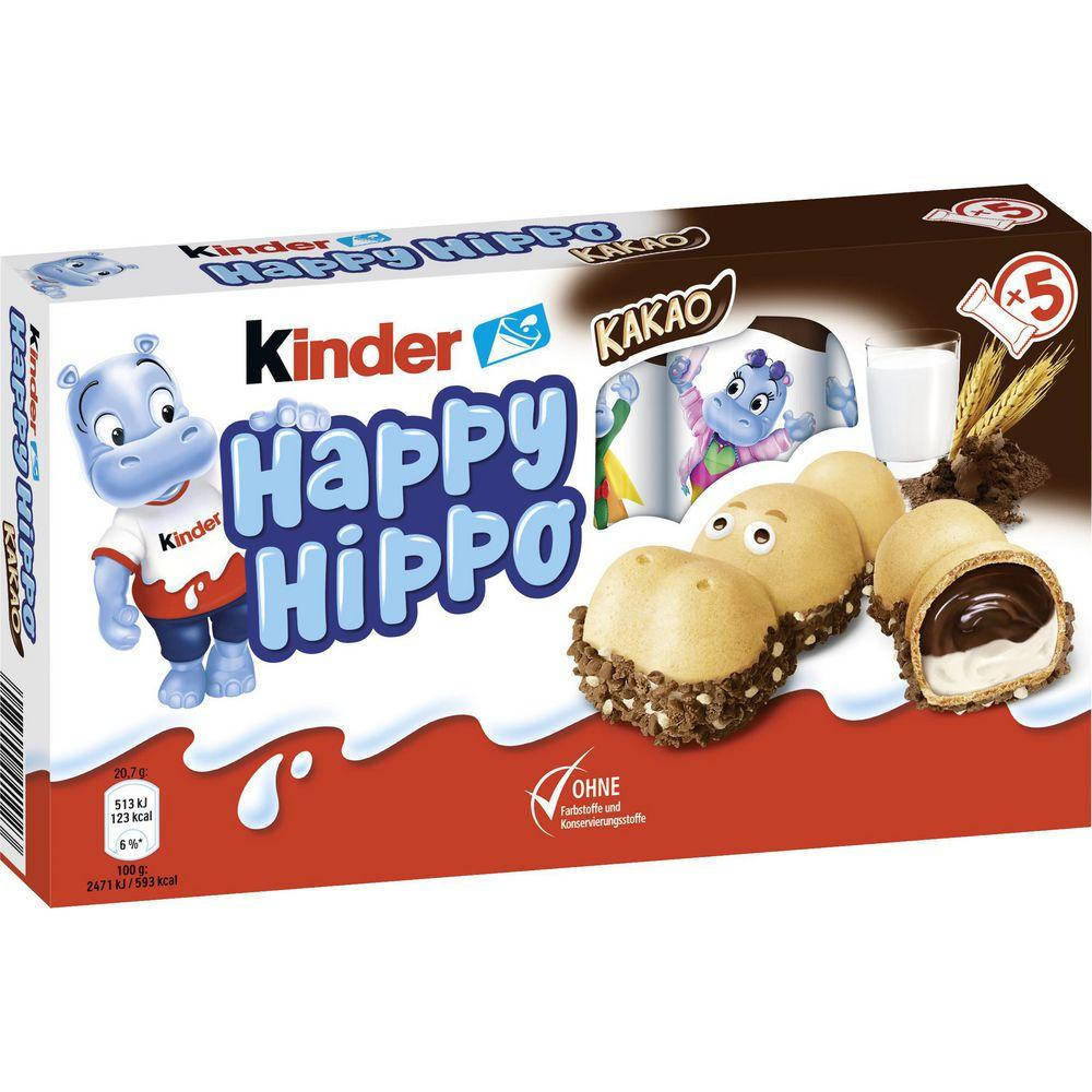 

Kinder Happy Hippo Kakao 5-er, рек. строк 23.07.22