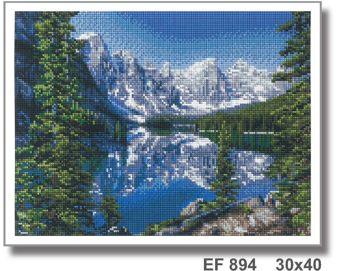 

Алмазна мозаїка "Гірське озеро" 30*40 см