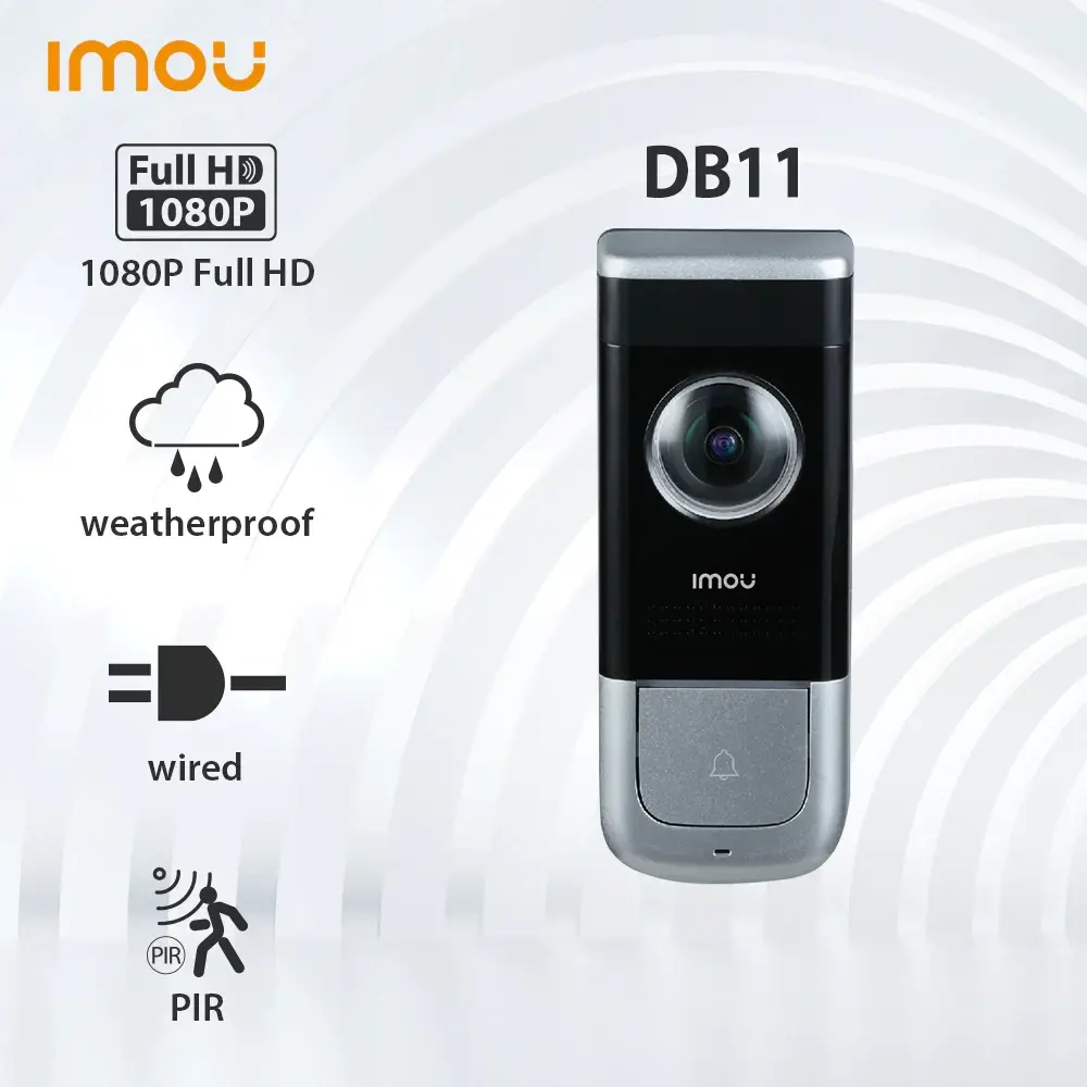 

Imou DB11. 2Мп Wi-Fi дверной звонок (под карту памяти)