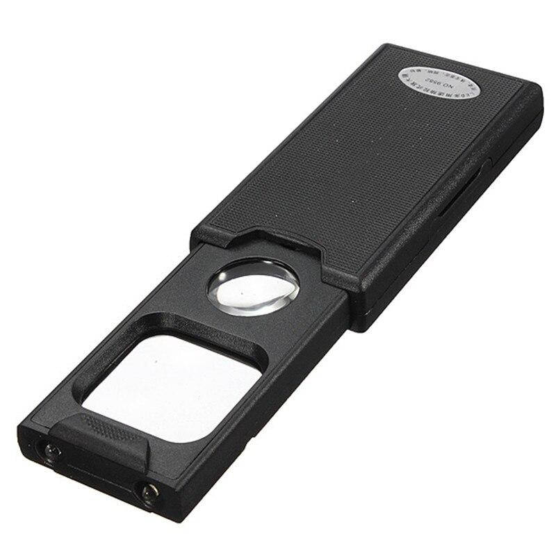 

Лупа выдвижная Magnifier MG9582 с Led подсв + UV, 5X диам 30мм + 45Х диам 21мм, Черный