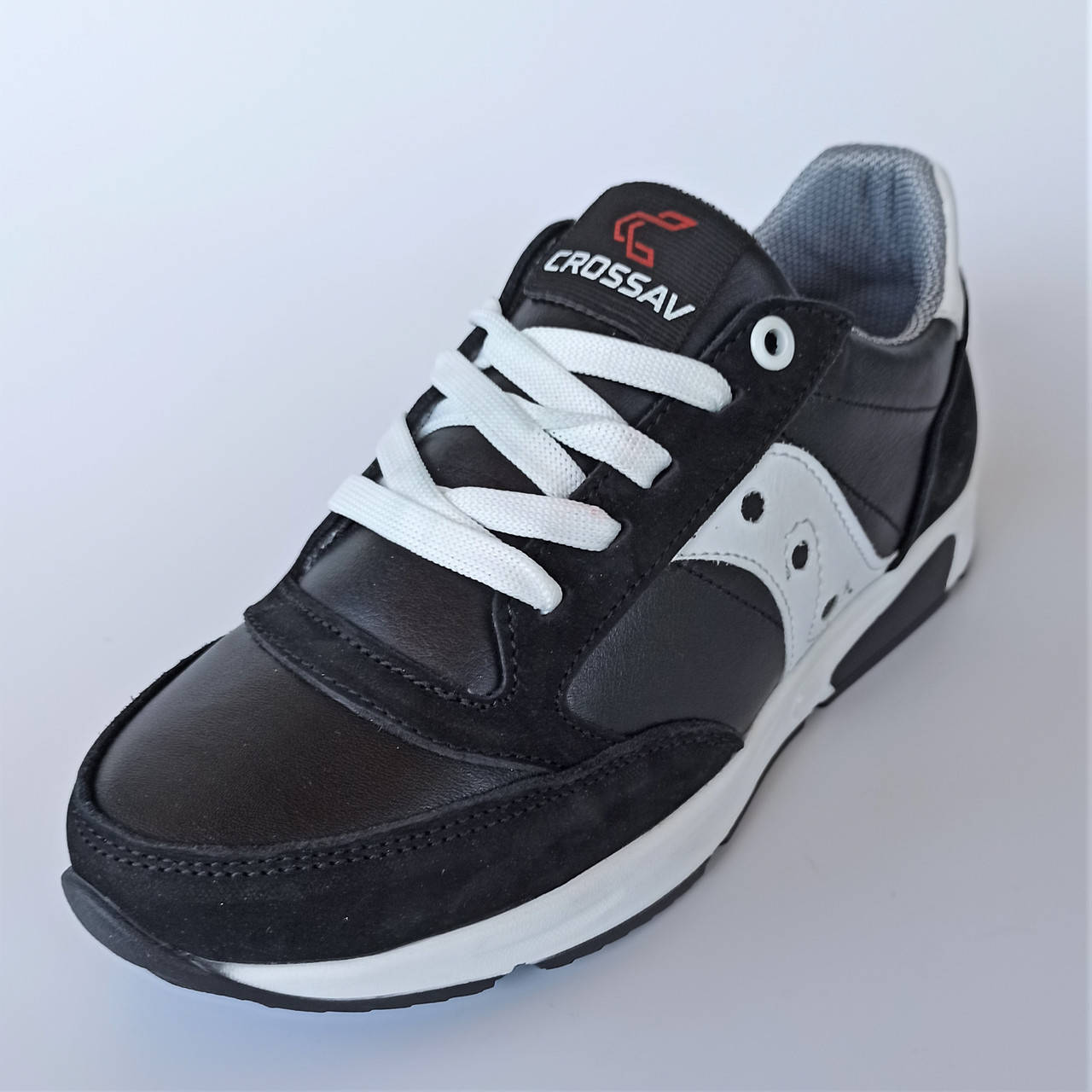 

Кожаные кроссовки в стиле Saucony (код 1292) р. 38, стелька 25см.