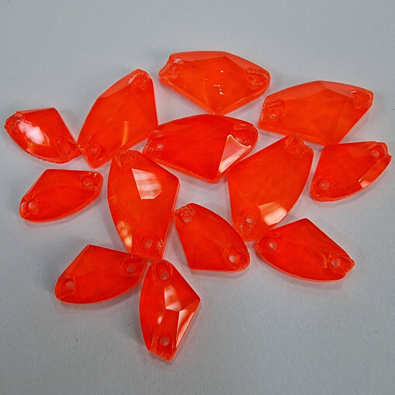 

Стразы пришивные Топорик 9*14 Orange Neon эконом, Розовый