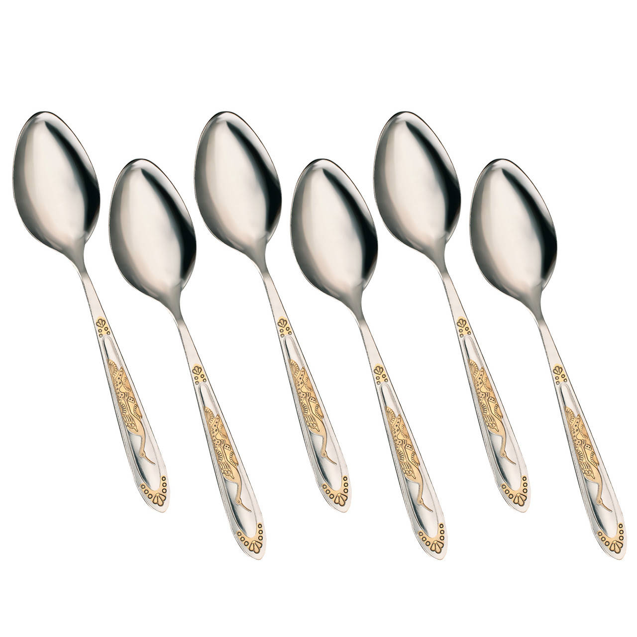 

Набор чайных ложек "Аист" 150 мм, 2,63 мм, 6 шт.