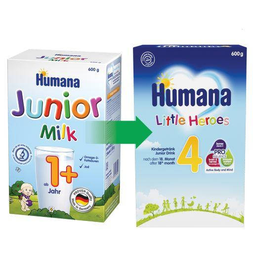 

Сухое растворимое молочко Humana Junior 4 600 г