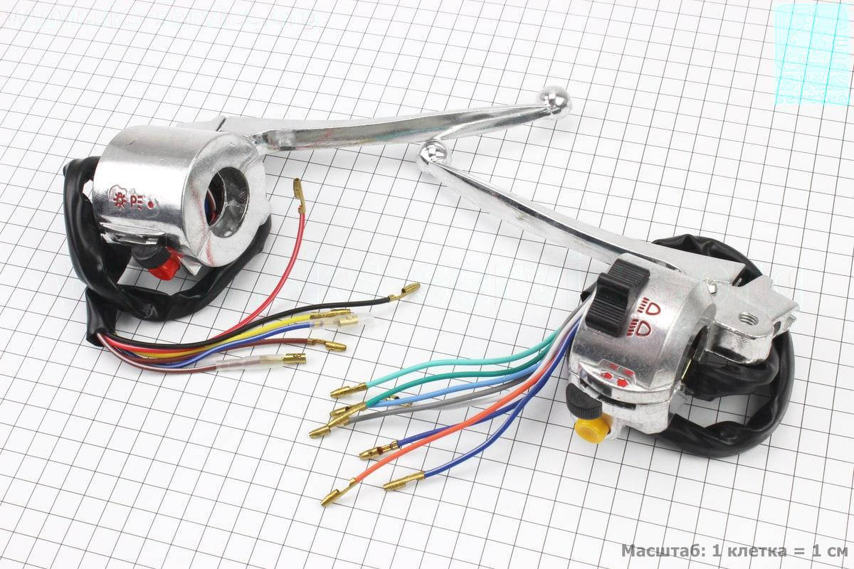 

Блок кнопок с рычагами на мопед Дельта