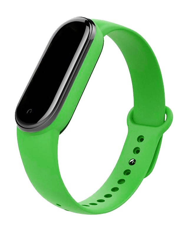 

Mi band 5 ремешок ми бенд 6 силиконовый зеленый чай