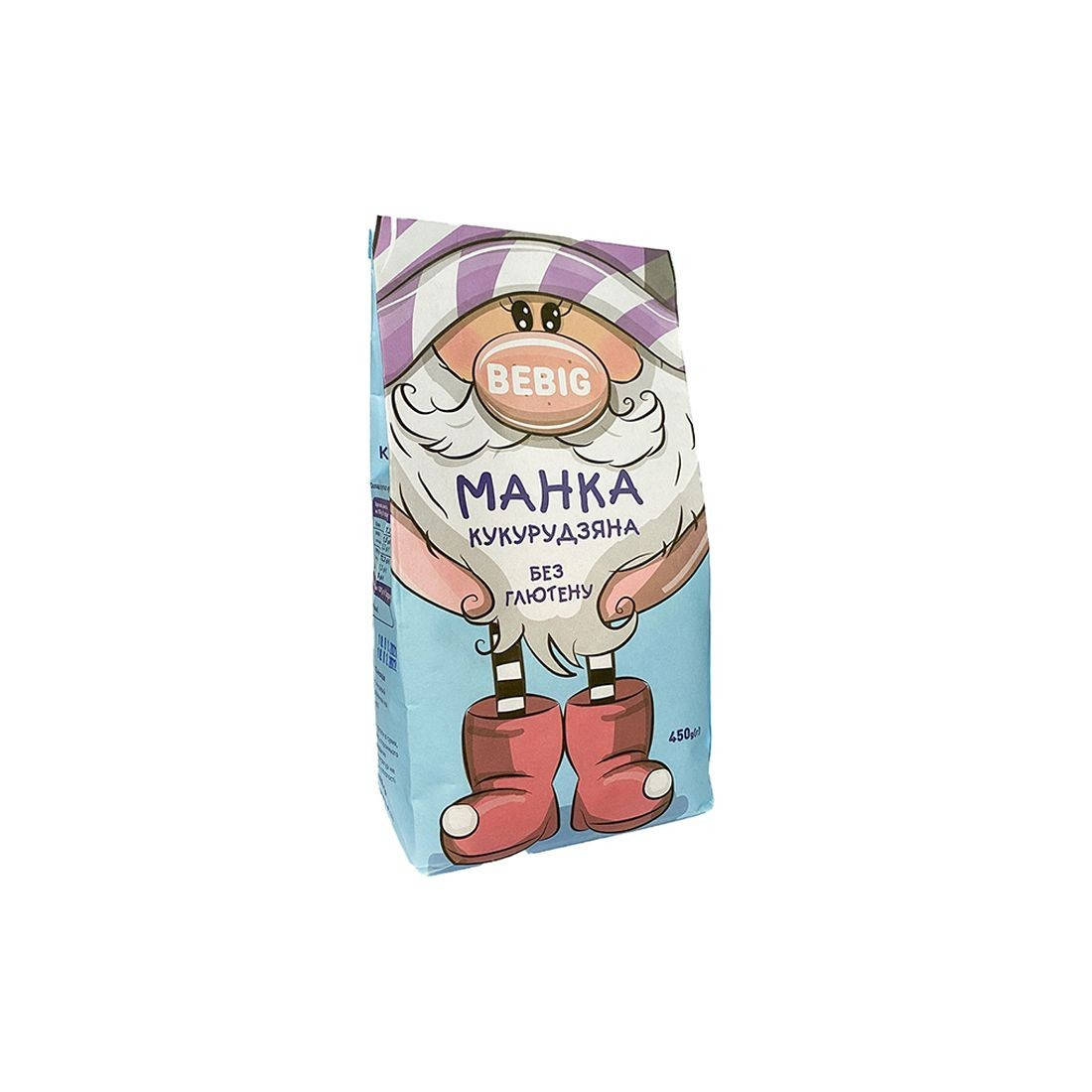 

Манка кукурузная без глютена, 450г Bebig
