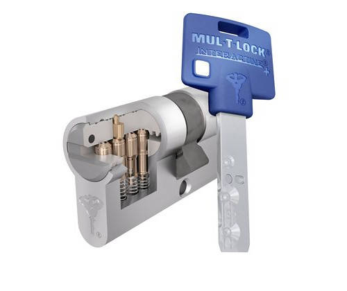 

Цилиндр дверной Mul-T-Lock Interactive+ ключ-ключ., 62 мм