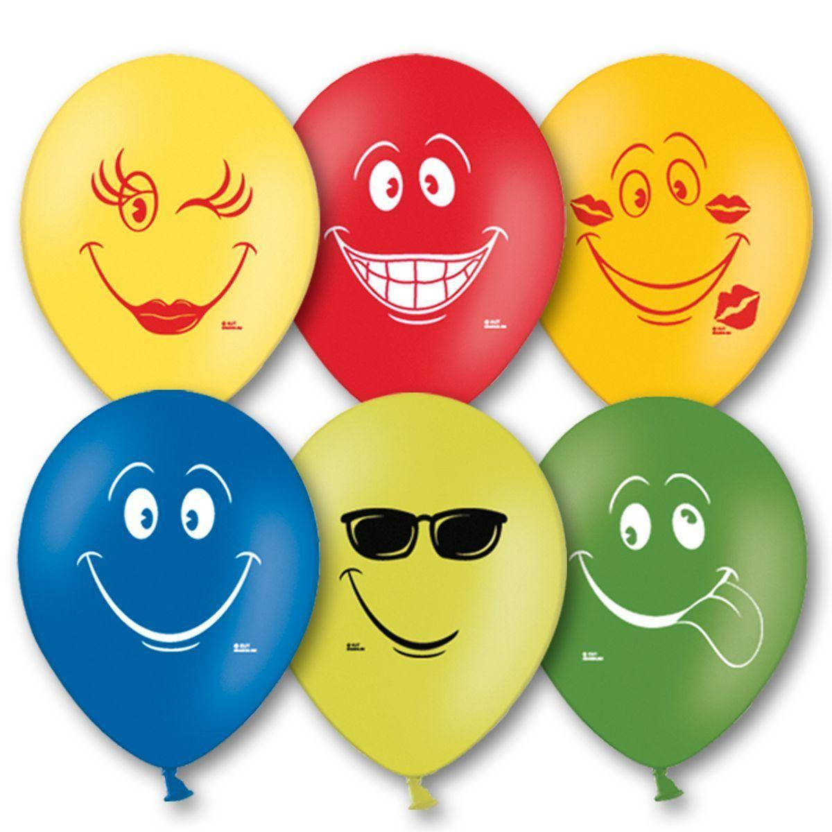 

Латексный шар 12"(30см) с рисунком "Улыбка"