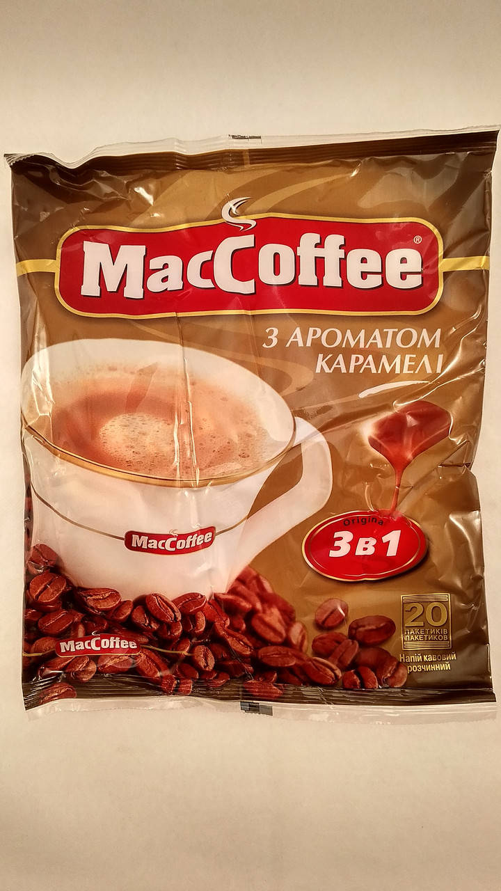 

Кофе растворимый MacCoffee Маккофе 3в1 Карамель 20 пакетиков