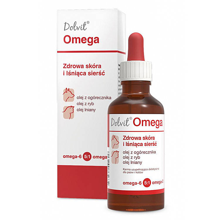 

Dolfos Dolvit Omega -добавка для улучшения качества и защиты кожи у собак и кошек 50мл (1409-50)