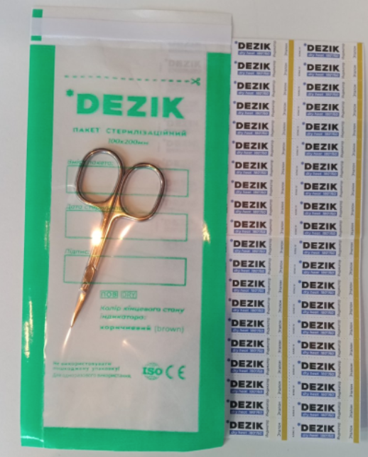 

Крафт пакеты для стерилизации комбинированные прозрачные Dezik 100шт (100х200 мм)