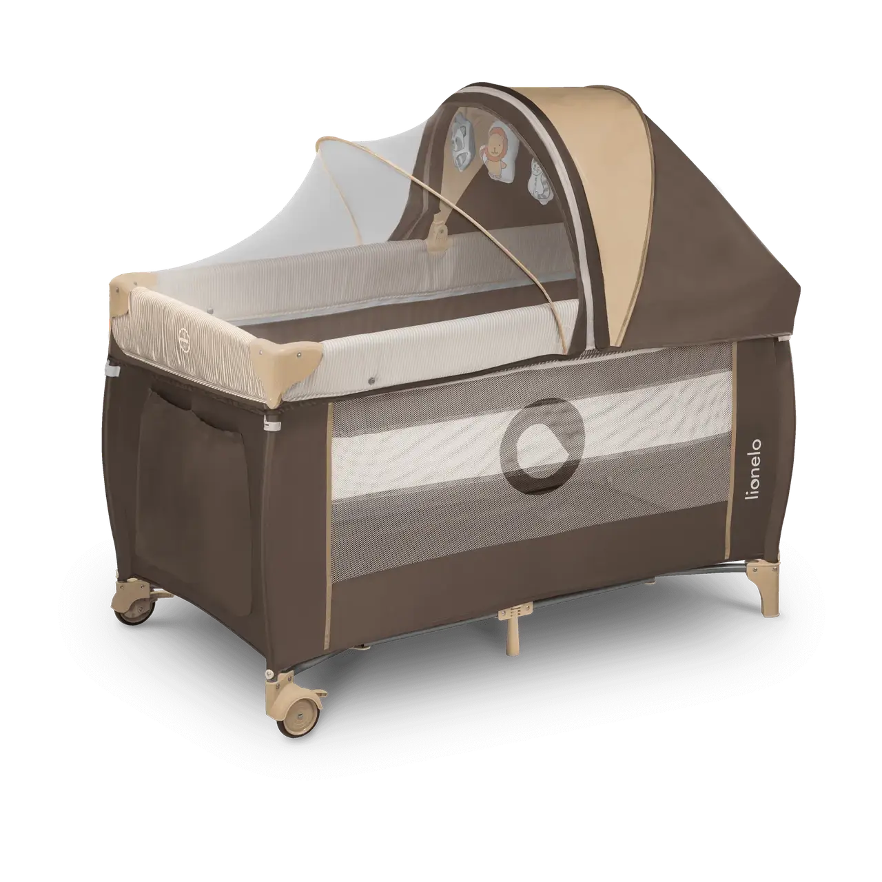 

Кроватка-манеж Lionelo SVEN PLUS BEIGE STRIPES, Бежевый