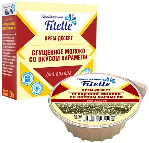 

Крем-десерт ФитПарад Fitelle "Сгущеное молоко со вкусом Карамели" (100 грамм)