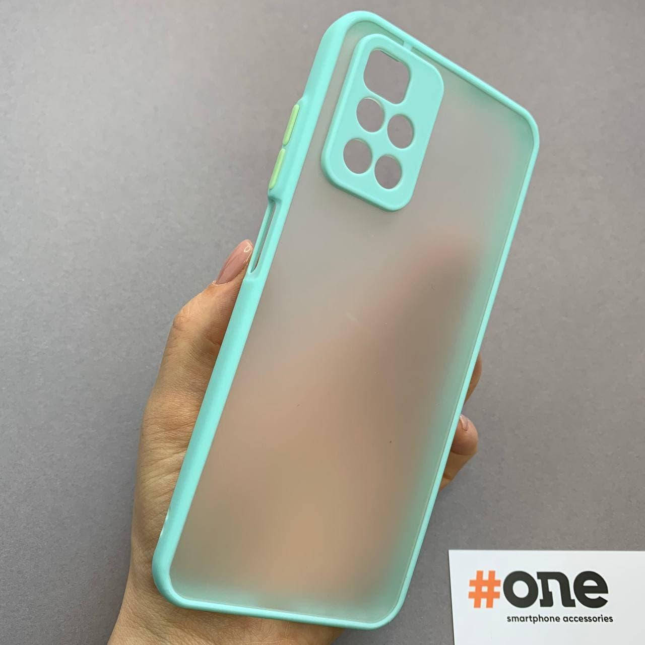 

Чехол для Xiaomi Redmi 10 с защитой для камеры плотный матовый чехол на телефон сяоми редми 10 бирюзовый TCB