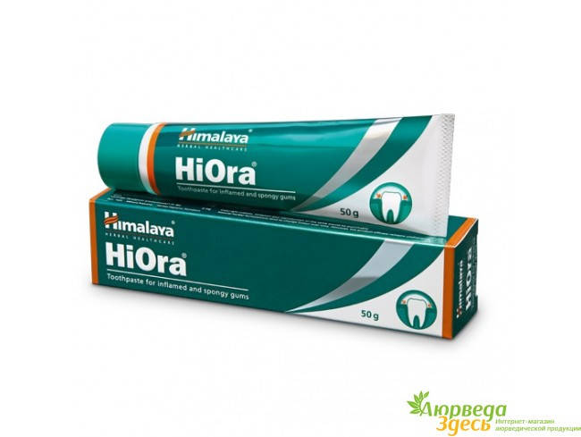 

Зубна паста ХіОра Хімалая 50г, Himalaya HiOra Toothpaste, Зубная паста Хиора Хималая, відбілююча при гінгівіті