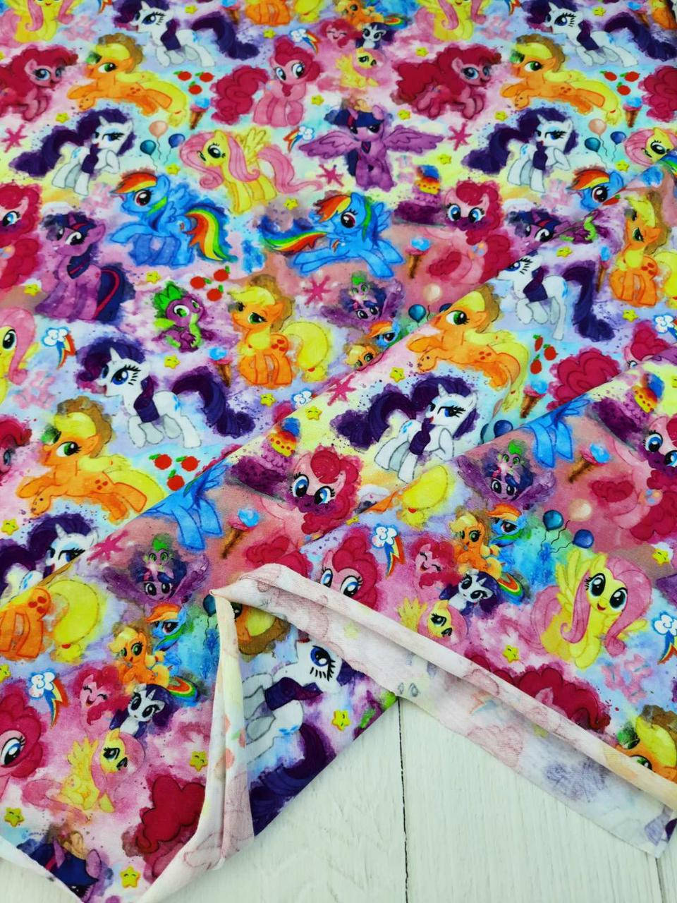

Стрейч кулир принт "My little pony" - 180см. (диджитал)