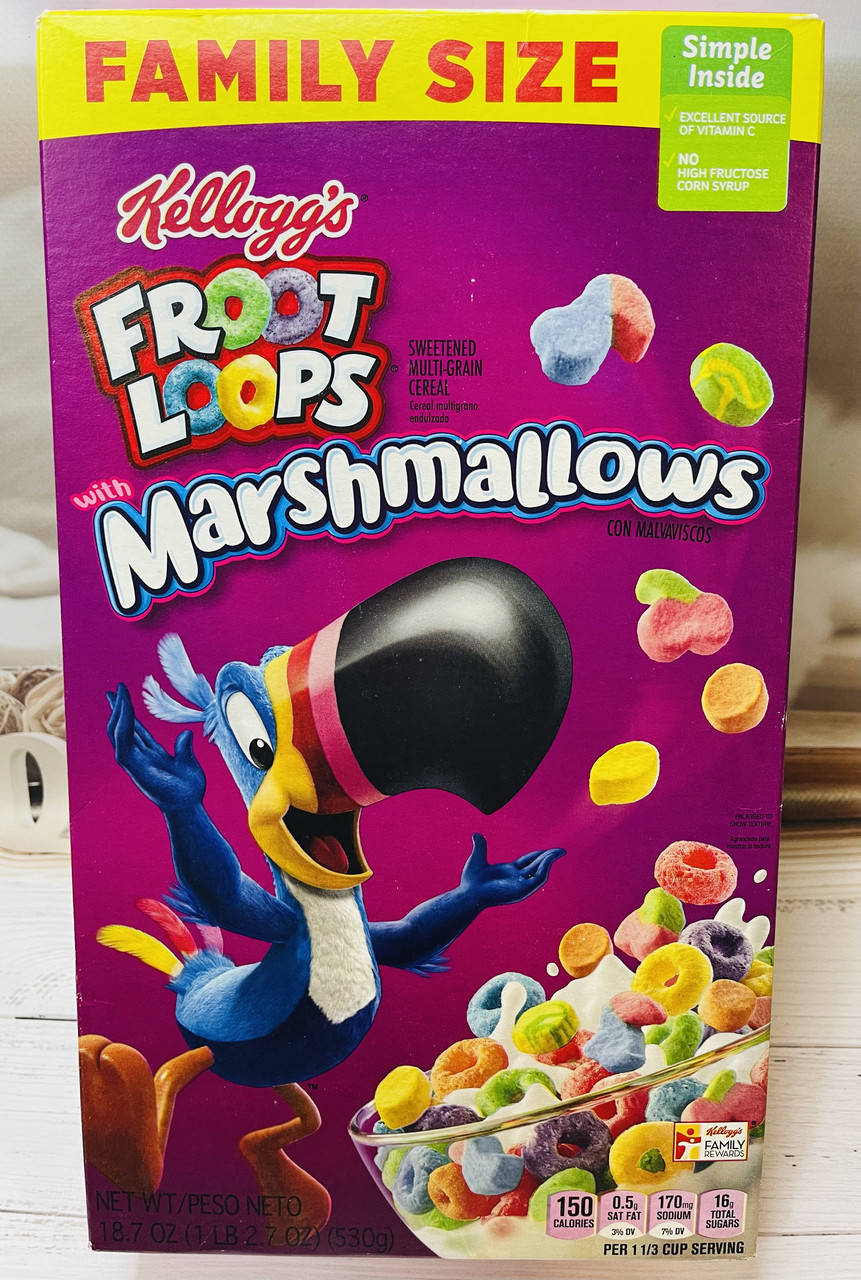 

Сухий сніданок Kellogg's Froot Loops фруктові кільця з маршмеллоу