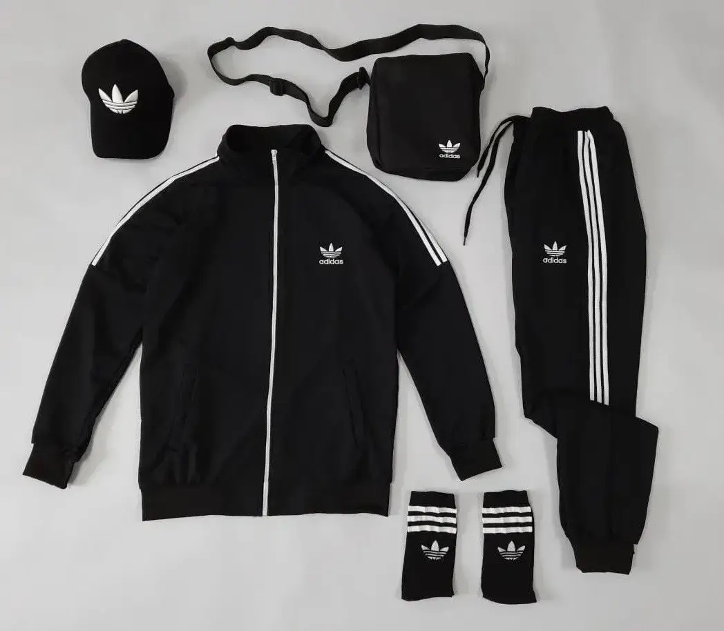 

4 в 1 Спортивный костюм Adidas мужской +кепка +барсетка +носки