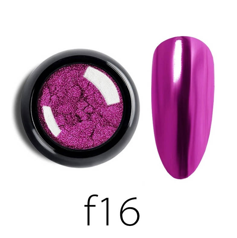 

Зеркальная пудра, втирка в маникюр. втирка для ногтей 2г. Ярко розовый 16