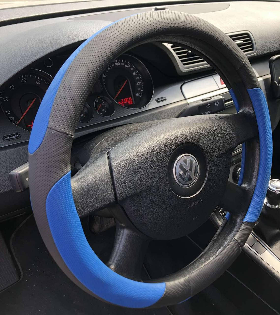 

ЧЕХОЛ НА РУЛЬ ДЛЯ VOLKSWAGEN GOLF IV (1997-2003) (синий)