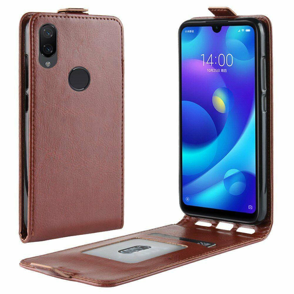 

Чехол IETP для Xiaomi Mi Play Флип вертикальный кожа PU Коричневый