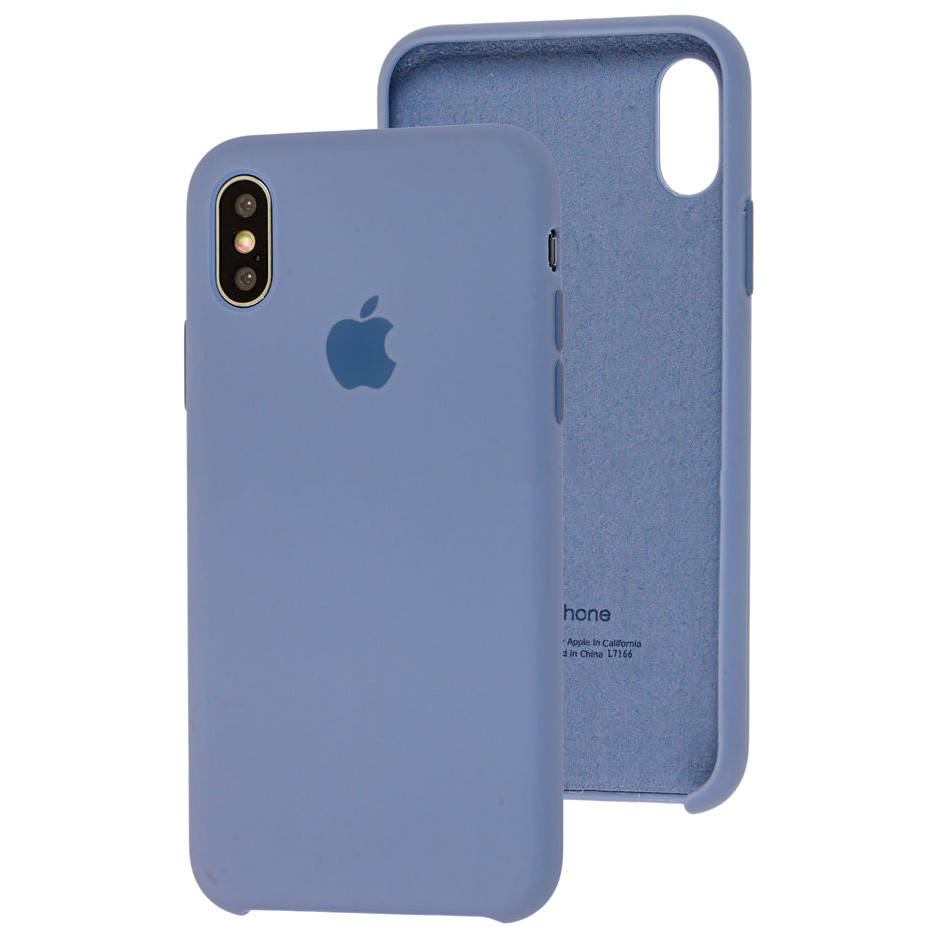 

Чехол Silicone Case для Apple iPhone X / Xs Lavander Grey