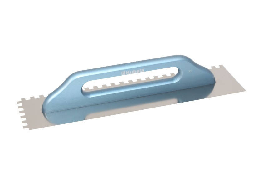 

Кубала Гладилка, полутер Kubala из нержавеющей стали, зубчатая 12*12мм, 130*480мм. 0412