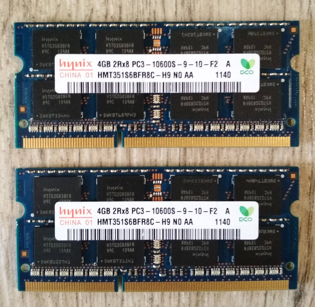 

Для ноутбука 8GB 2x4GB DDR3 1333MHz Hynix PC3 10600S 2Rx8 RAM Оперативная память