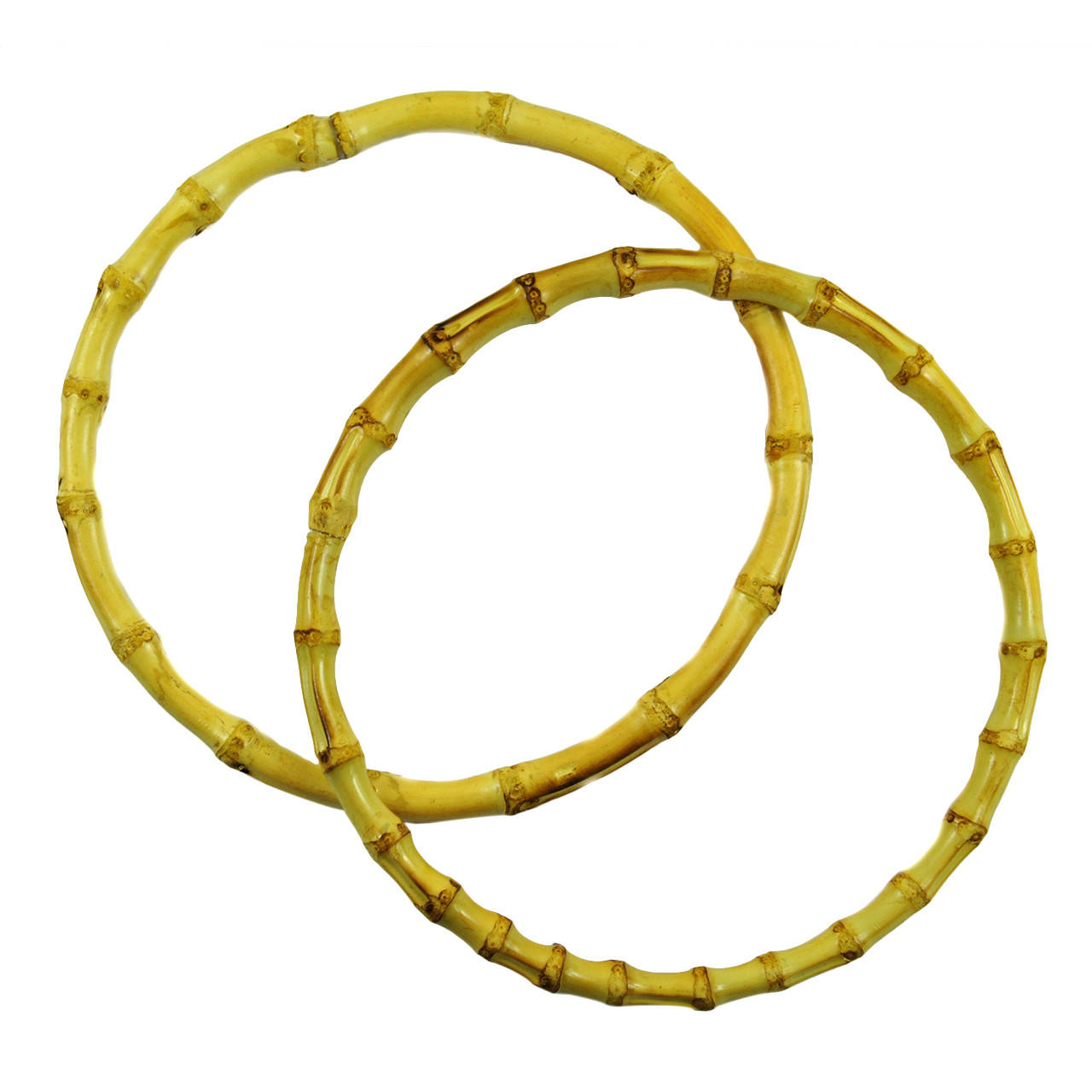 

Комплект ручок для сумки натуральний бамбук Кільце 20,5 см