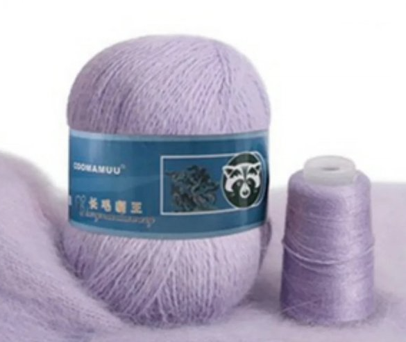 

Пряжа Пух норки (Сиреневый) №821