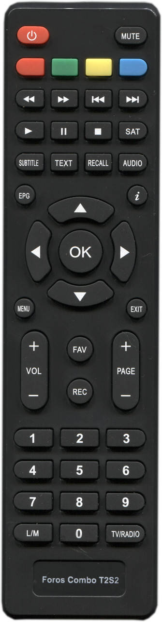 

Пульт для DVB-T2 World Vision Foros Combo T2/S2