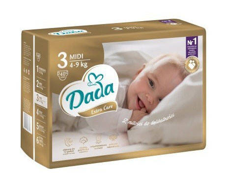

Подгузники Dada Extra Care Размер 3 Midi, 4-9 кг, 40 шт