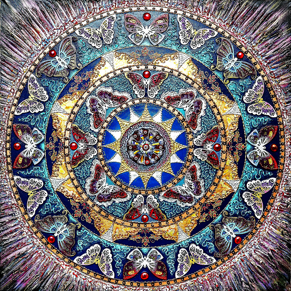 

Набор алмазной мозаики Мандала – Радости и самоисцеления 40х40 см