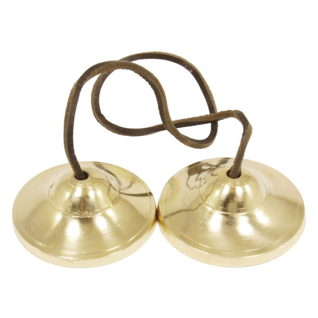 

Караталы (диаметр 6,5 см) - индийские музыкальные тарелочки из сплава металлов