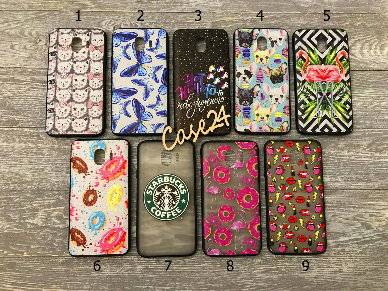 

TPU чехол Print для Samsung Galaxy J4 J400 2018 (9 видов), Разные цвета