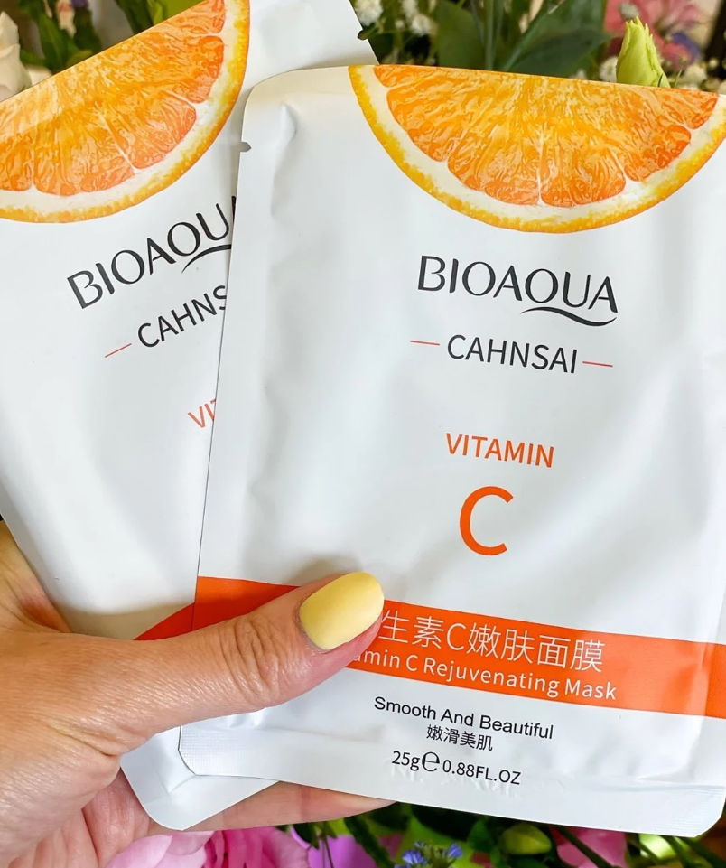 

Тканевая Маска для лица bioaqua vitamin c с витамином c 25 g