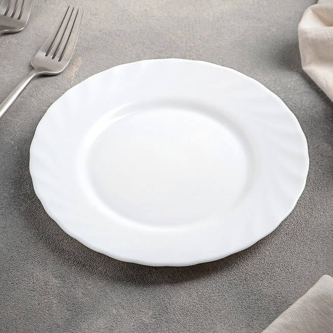 

Тарелка белая персональная Luminarc Trianon 195 мм (D6887), Белый