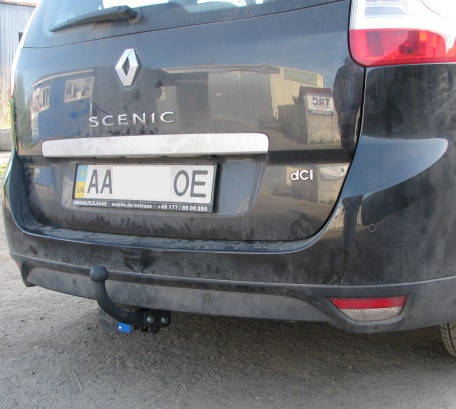 

Фаркоп на Renault Grand Scenic 3 (с 2009--) Без подрезки бампера