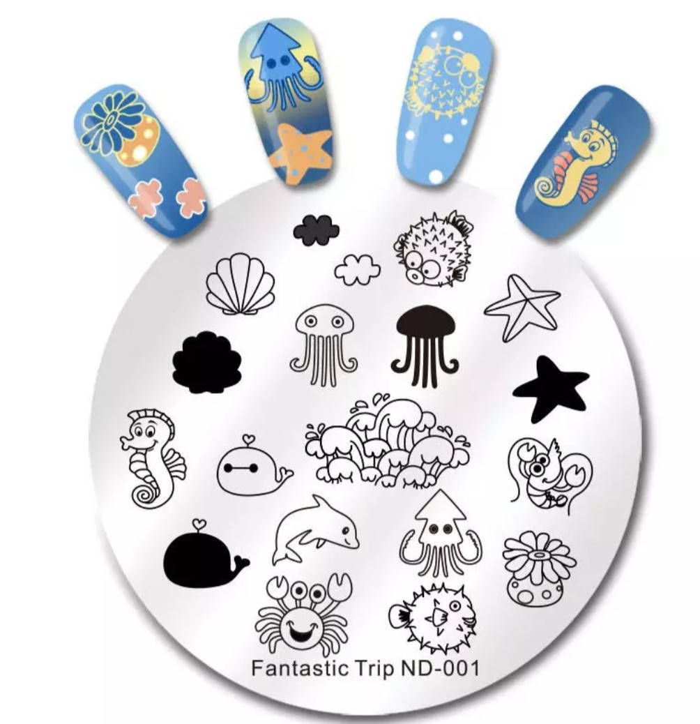 

Пластина для стемпинга nikole diary 001(в конверте)