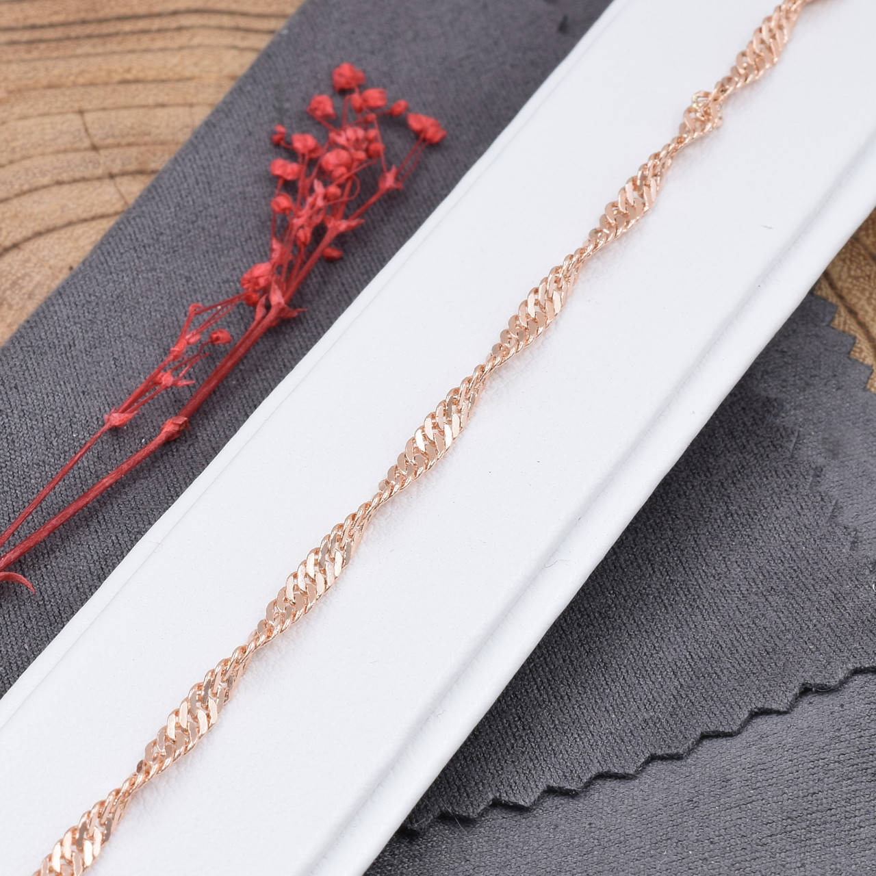 

Браслет Xuping Твист 41491 ширина 3 см позолота РО длина 21