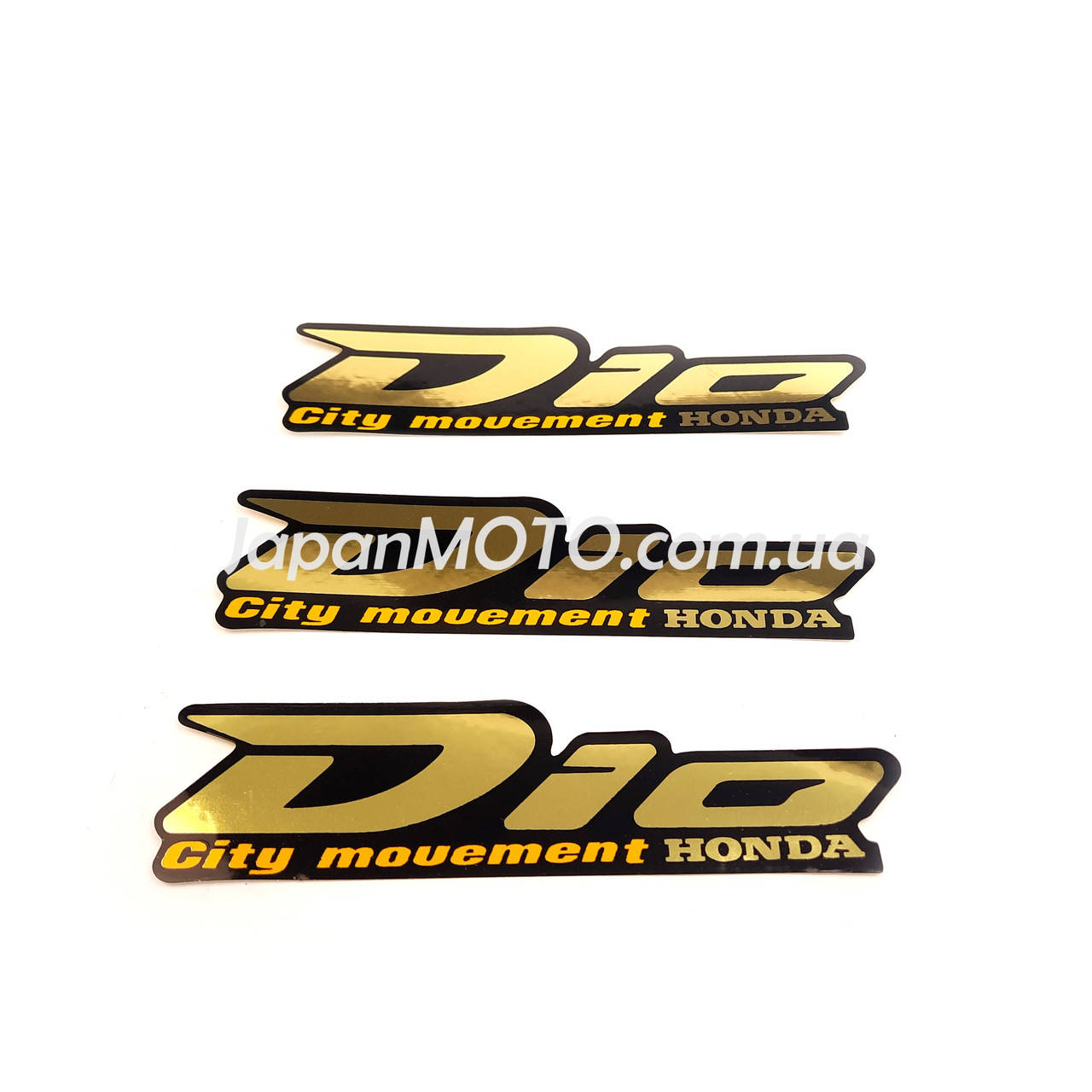 

Наклейки (набор) Honda DIO (13х3см, 3шт, золотистые) (#7307)