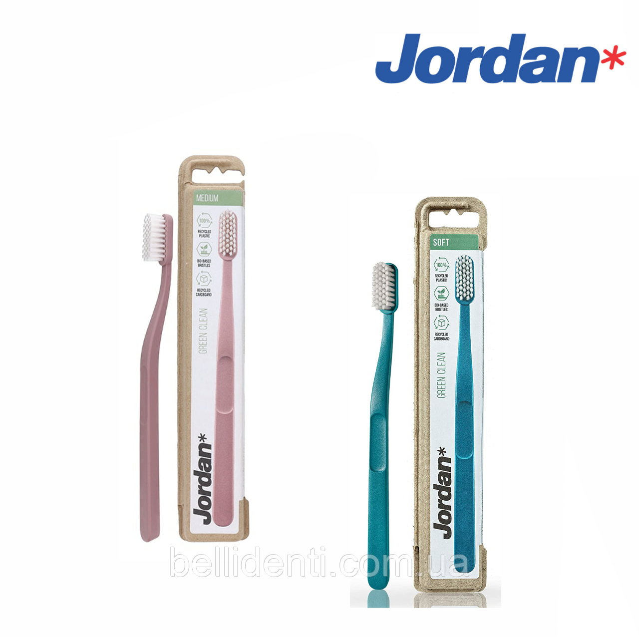

Зубная щетка Jordan Green Clean (средняя), 1 шт