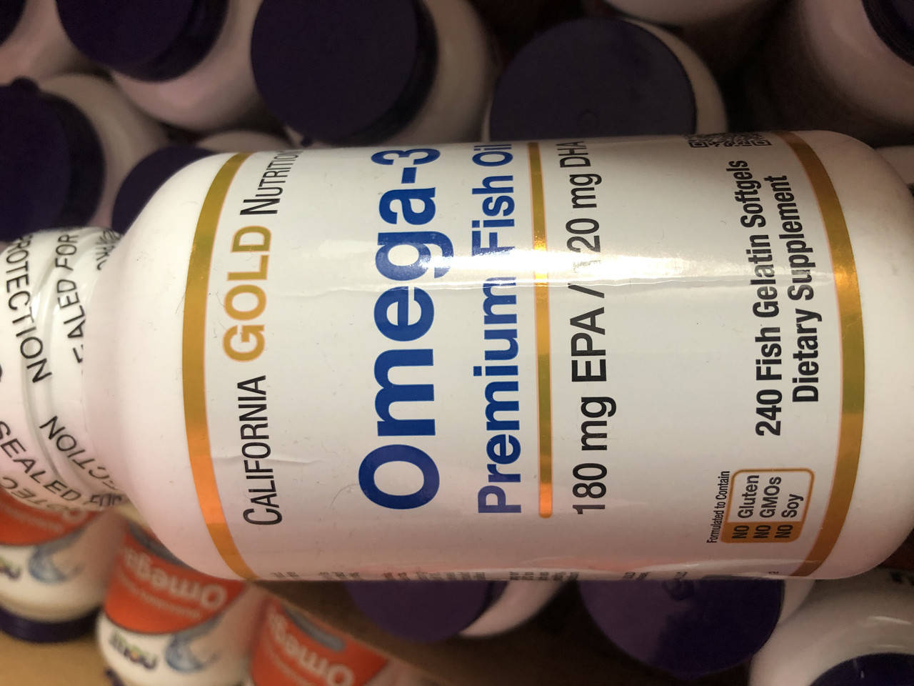 

Omega-3 California Gold Nutrition, омега-3, рыбий жир премиального качества, 240 капсул