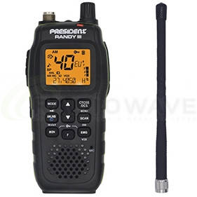 

Радиостанция CB President Randy III Portable ASC (Портативная 27 МГЦ)